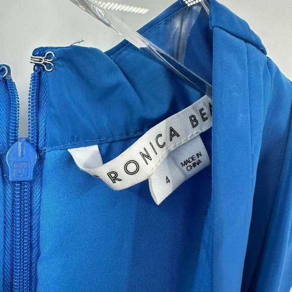 Veronica Beard Radley tiered taffeta midi dress size 4 B1085 - Picture 4 of 7